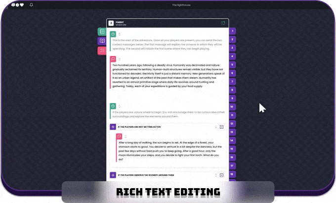 Minimal Scenarios: Rich text editing