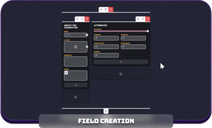 Minimal Sheets: Field creation